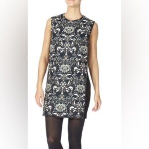 Ted Baker Sz S Esmira Jewel Print Black Ringstone Dress